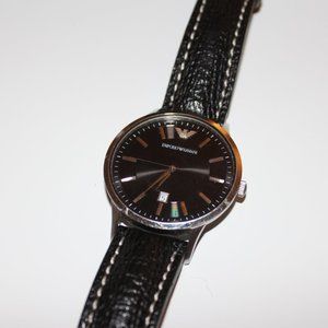 SALE - Emporio Armani Leather Men's Watch